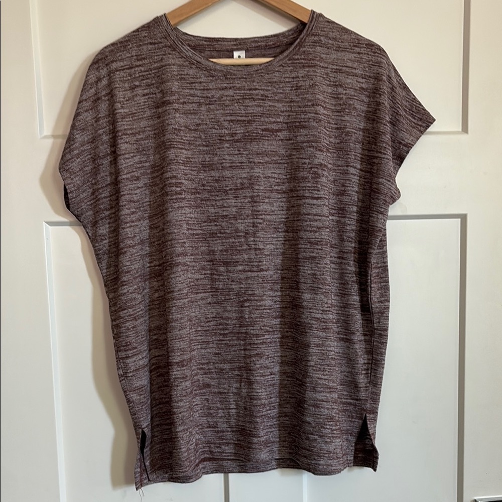 Athleta Muscle Short Sleeve Tee - Burgundy